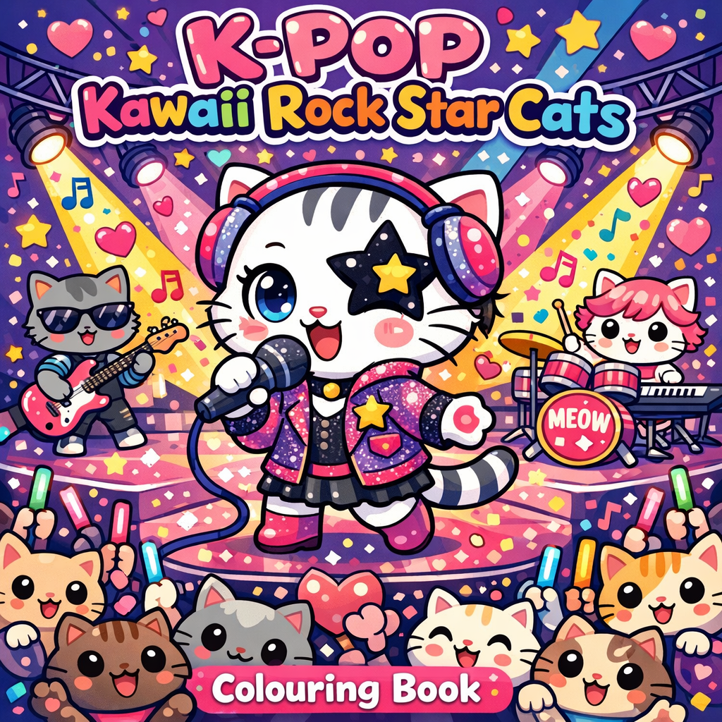 K-Pop Kawaii Rock Star Cats